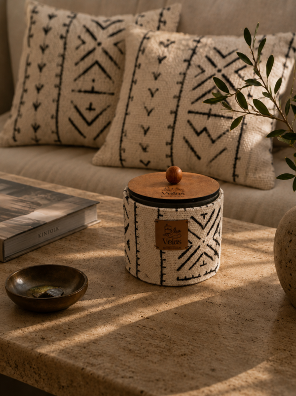 Célébrons l’Afrique Velas – bougie sculpturale artisanale – vue 10
