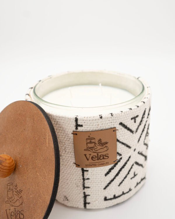Célébrons l’Afrique Velas – bougie sculpturale artisanale – vue 13
