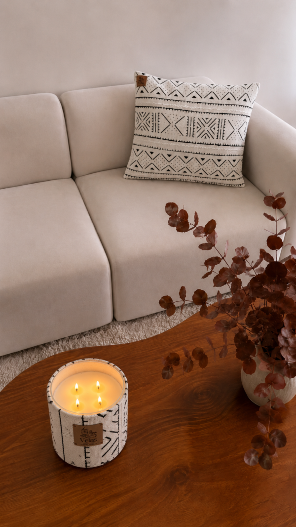 Célébrons l’Afrique Velas – bougie sculpturale artisanale – vue 18