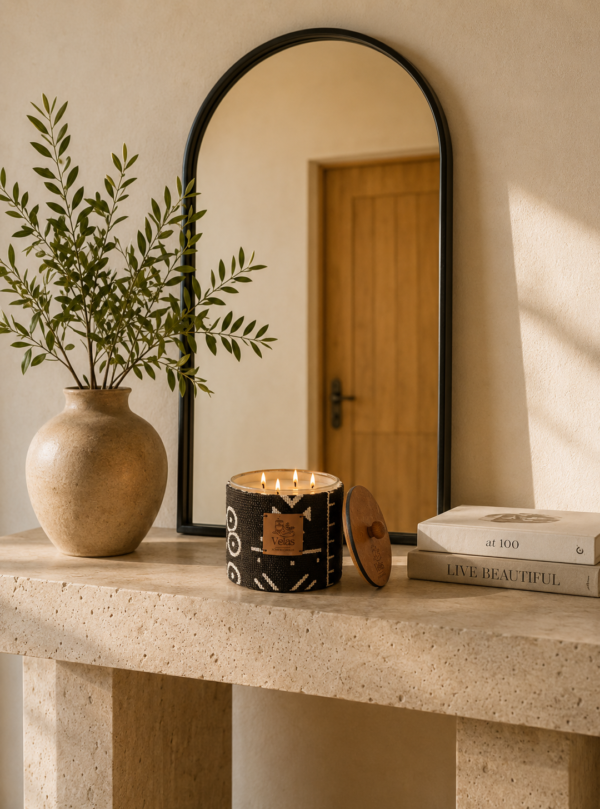 Célébrons l’Afrique Velas – bougie sculpturale artisanale – vue 36
