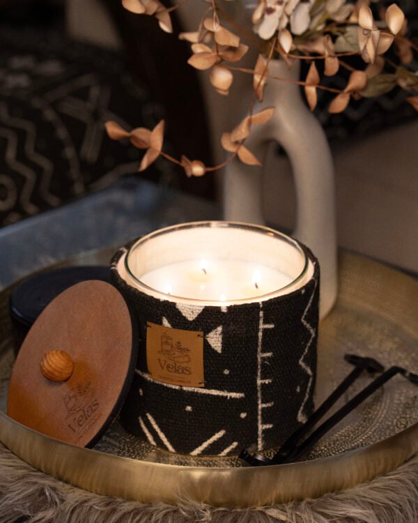 Célébrons l’Afrique Velas – bougie sculpturale artisanale – vue 40